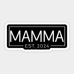 Mamma Est. 2024, New Mamma 2024 Sticker